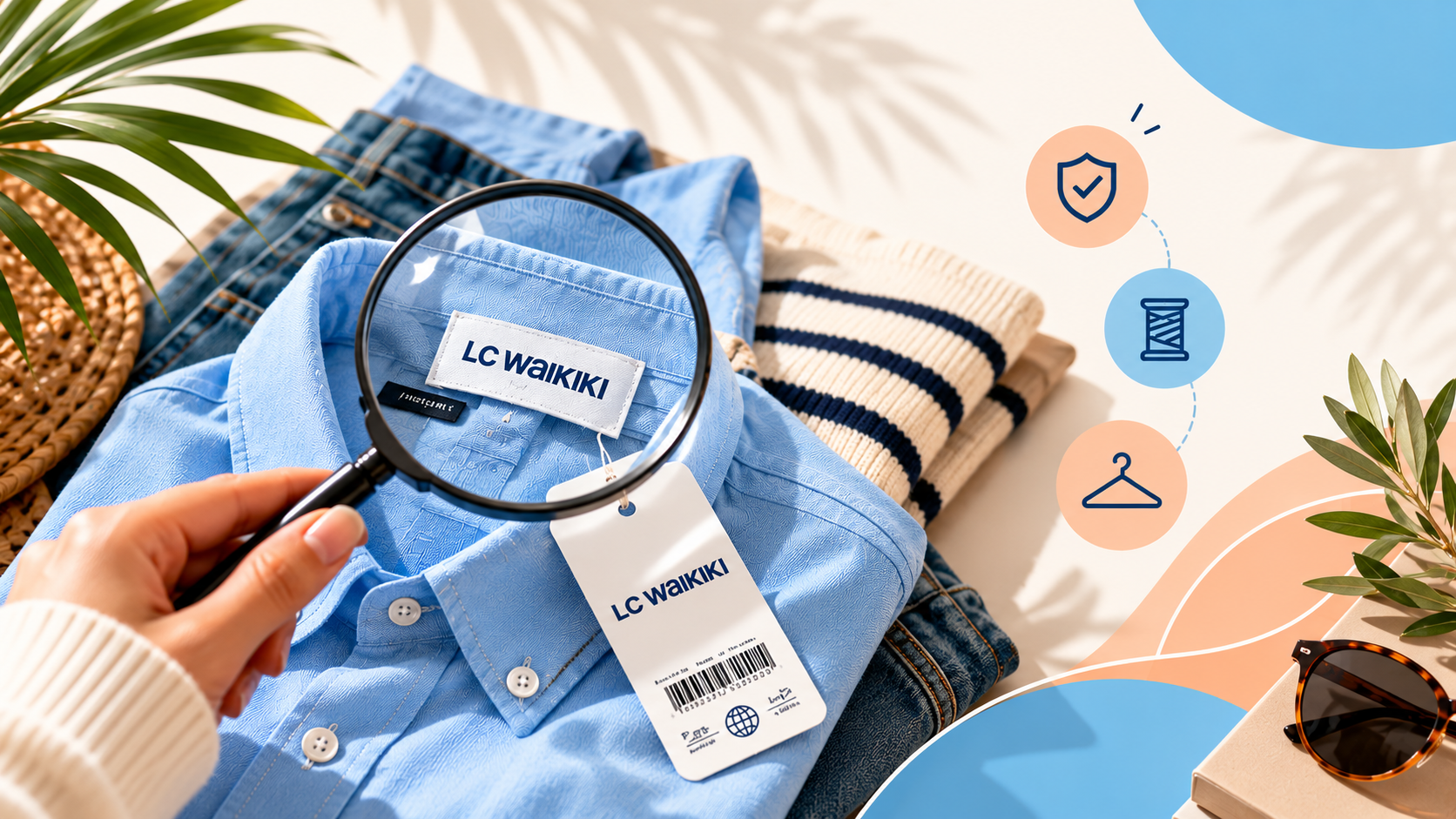 لباس اصل را چطور بشناسیم؟ خبر خوب این است که با چند کار ساده میشود ریسک را خیلی پایین آورد: ۱. اول سراغ سایت رسمی بروید. مدل موردنظر را در سایت رسمی ال سی وایکیکی پیدا کنید و جنس، رنگ و کد محصول را ببینید. بعد همین را با صفحهی فروشگاه مقایسه کنید. اگر اطلاعات نمیخواند، دلیل خوبی برای تردید دارید. ۲. از منبع تأمین بپرسید. فروشگاه جدی راحت میگوید کالا را از کجا و چطور تهیه میکند. طفره رفتن از این سؤال نشانهی خوبی نیست. ۳. جدول سایز را جدی بگیرید. دور کمر، باسن و قد خودتان را بگیرید و با جدول همان محصول مقایسه کنید. اعتماد به سایز معمولی که همیشه میپوشید، گاهی دردسر میشود. ۴. شرایط مرجوعی را کتبی بگیرید. یک پیام ساده دربارهی تعویض یا مرجوعی بعداً خیلی به کارتان میآید. ۵. هنگام تحویل کالا را بررسی کنید. برچسب داخل لباس، دوخت و جنس پارچه را با توضیحات صفحه تطبیق دهید.